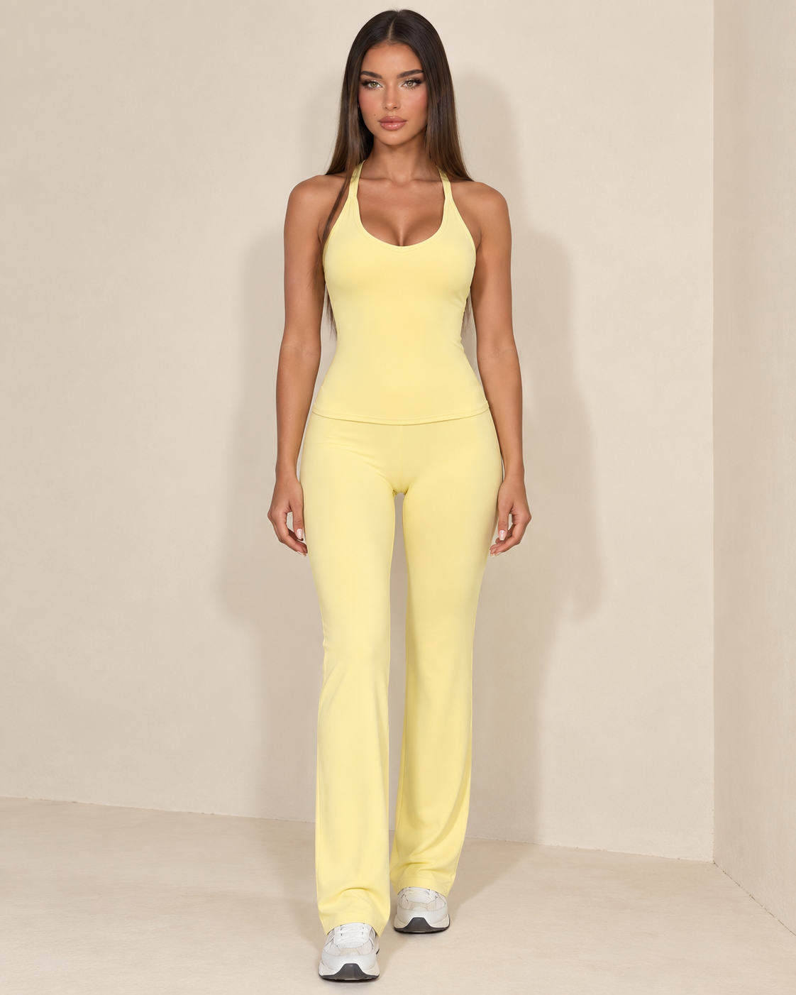 MOTION THEORY Cami Top & Flare Pant Set