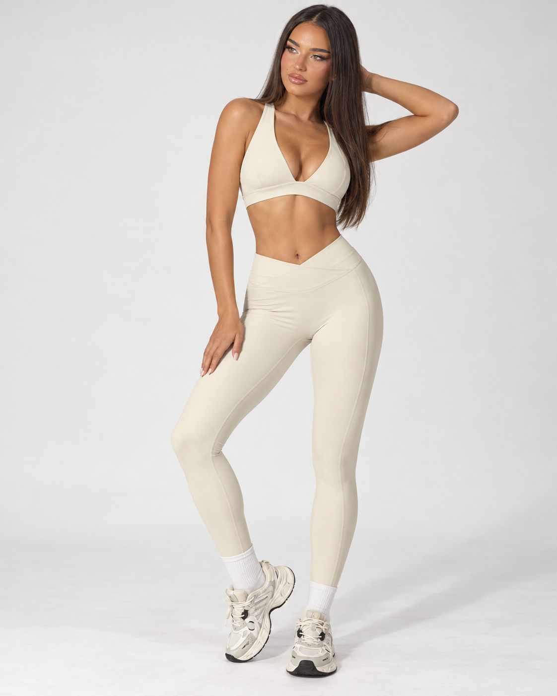 ÉLAN Bra & Flared Pant Activewear Set